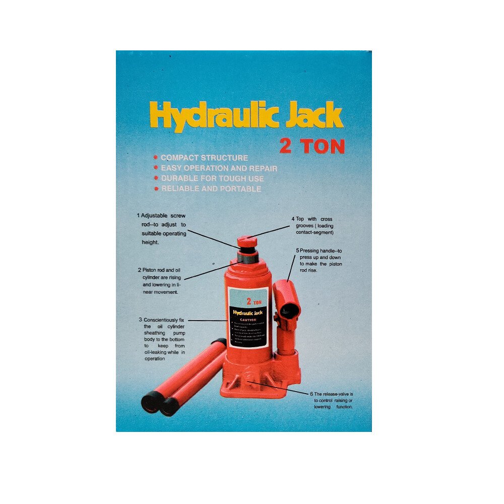 Hydraulic bottle jack - 2000 Kg - 2 To thumb