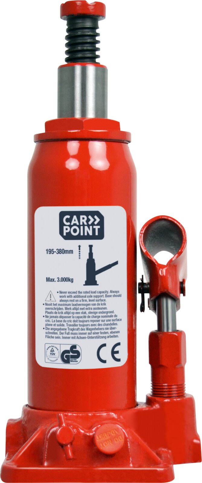 Carpoint hydraulic bottle jack - 3000 Kg - 3 To thumb