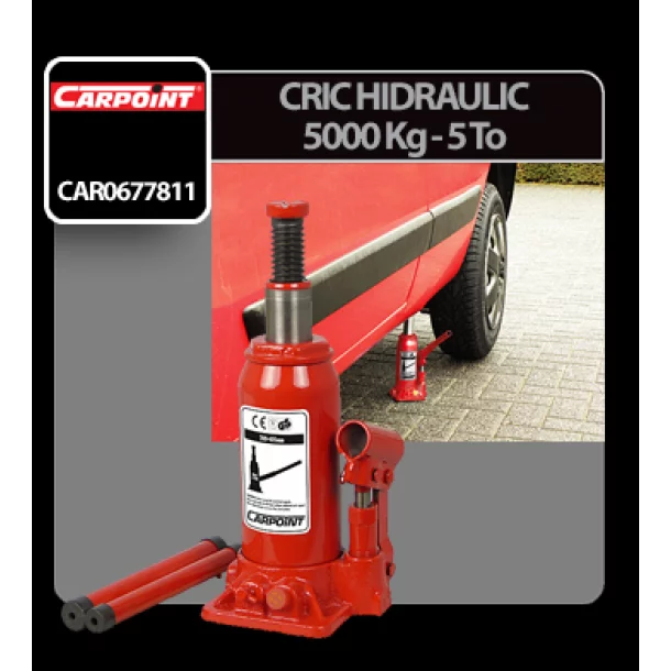 Carpoint hydraulic bottle jack - 5000 Kg - 5 To