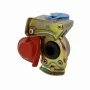 Kamar Coupling with pneumatic air valve 16mm - Male - Red
