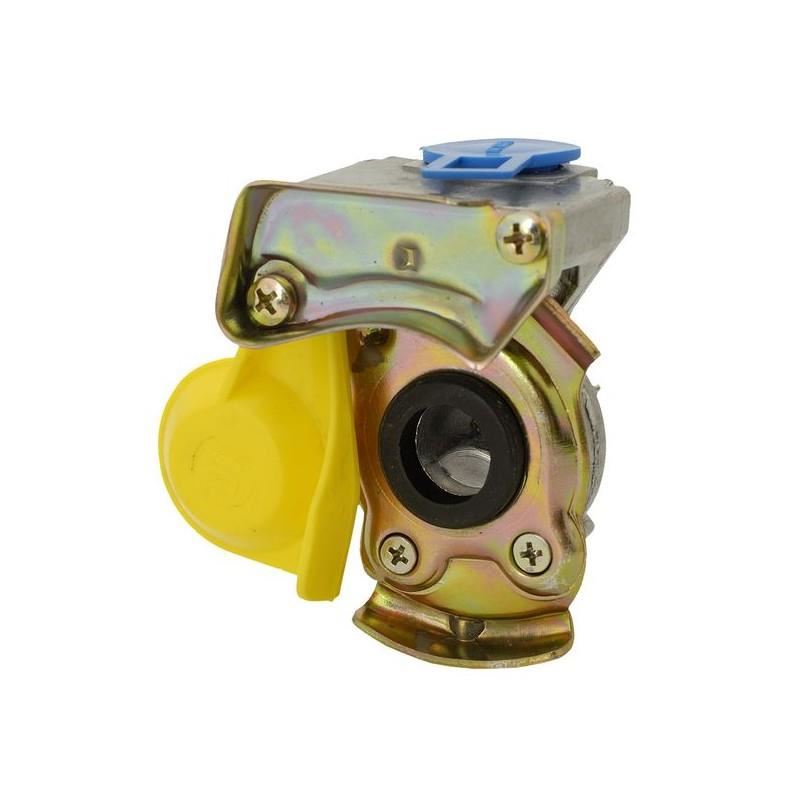 Kamar Coupling without pneumatic air valve 22mm - Female - Yellow thumb