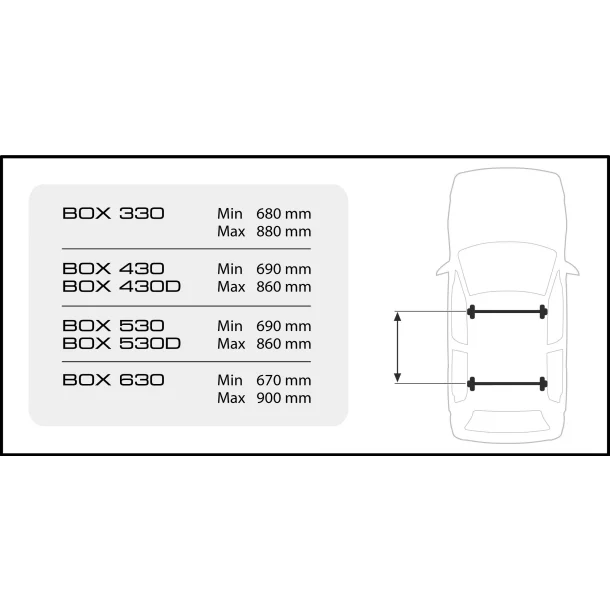 D-Box 430, ABS roof box, 430 ltrs - Shiny Silver