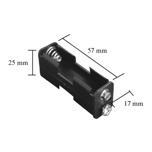 Cutii si carcase pt baterii2 buc. AA (baterie creion)cu mufa de conectare de tip baterie de thumb