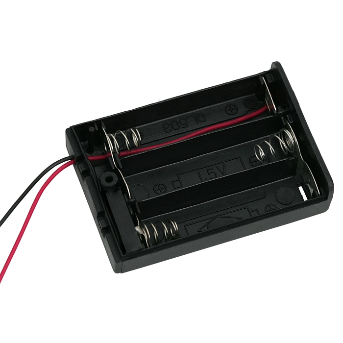Cutii si carcase pt baterii3 buc. AA (baterie creion)cu intrerupator, cu capac thumb