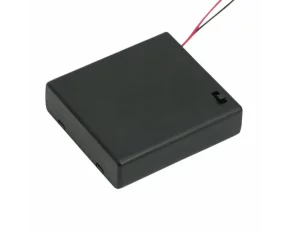 Cutii si carcase pt baterii4 buc. AA (baterie creion)cu intrerupator, cu capac