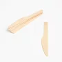 Wooden cutlery set - knife - 12 pieces