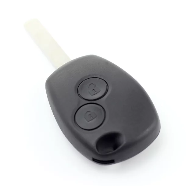 Dacia / Renault - Carcasa cheie cu 2 butoane si suport baterie din inox