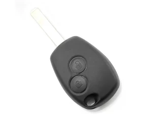Dacia / Renault - Carcasa cheie cu 2 butoane si suport baterie din inox