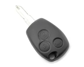 Dacia / Renault - Carcasa cheie cu 3 butoane si suport baterie din inox