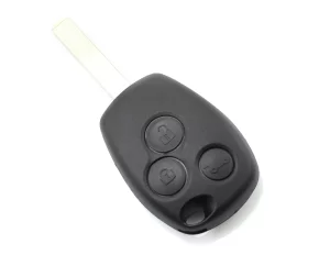Dacia / Renault - Carcasa cheie cu 3 butoane si suport baterie din inox