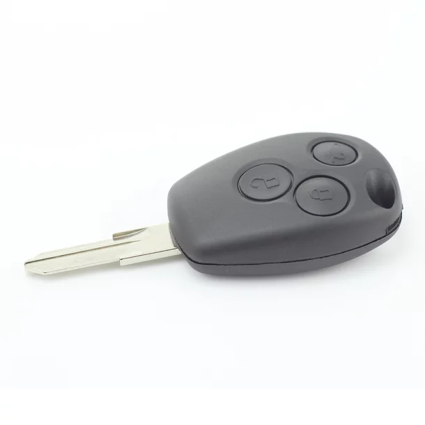 Dacia / Renault - Carcasa cheie cu 3 butoane si suport baterie din inox