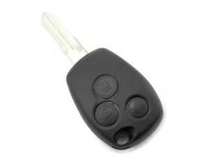 Dacia / Renault - Carcasa cheie cu 3 butoane si suport baterie din inox