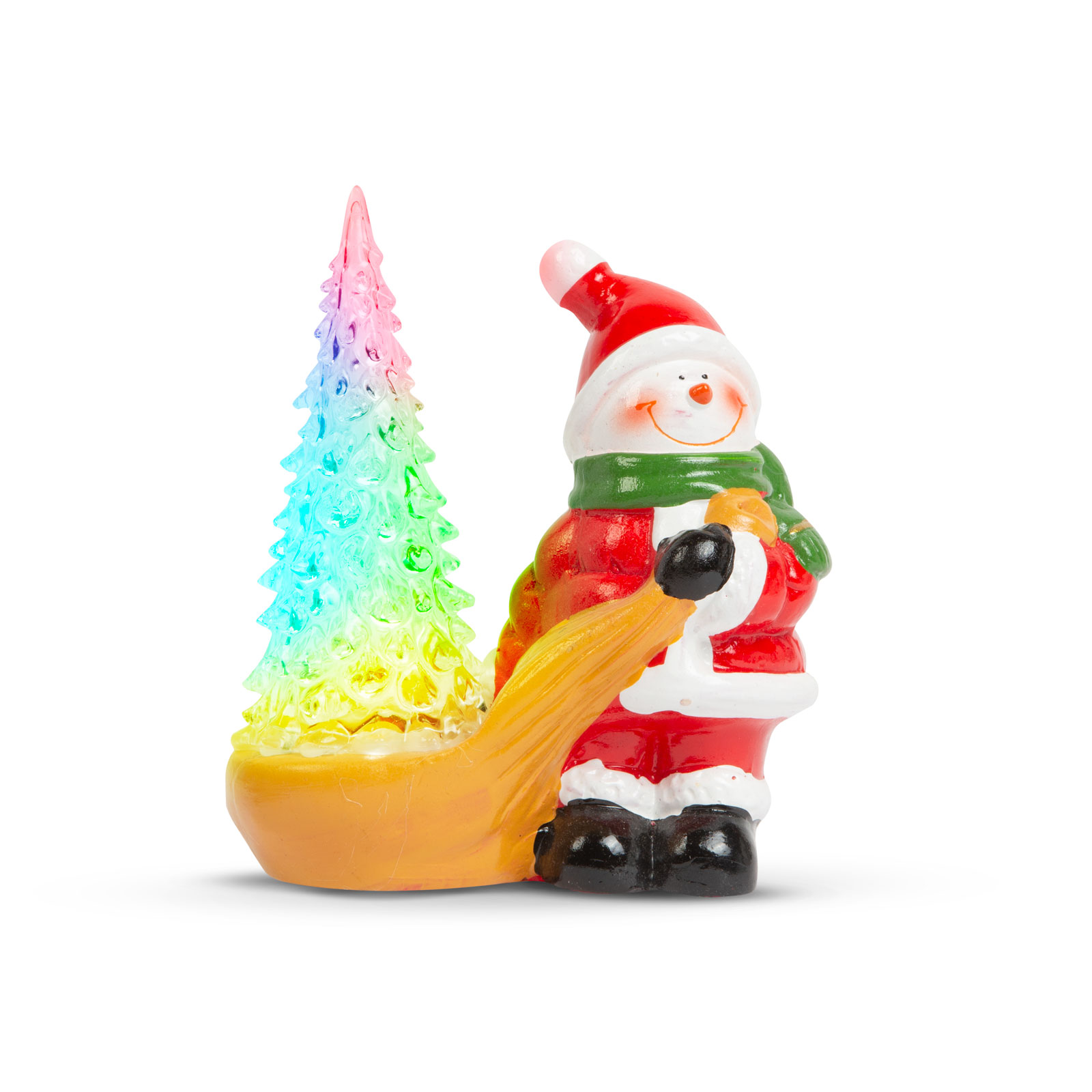 Decor de Crăciun LED RGB - om de zăpadă - 13 x 7 x 15 cm thumb