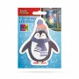 Decoraţie de Crăciun cu LED RGB - autocolant - model pinguin