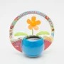 Solar Decoration - flower - assorted colours