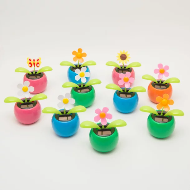 Solar Decoration - flower - assorted colours