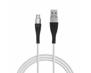 Delight - Cablu de date – Micro USB, înveliş siliconic, 4 culori, 1 m