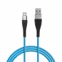 Delight - Cablu de date – Micro USB, înveliş siliconic, 4 culori, 1 m