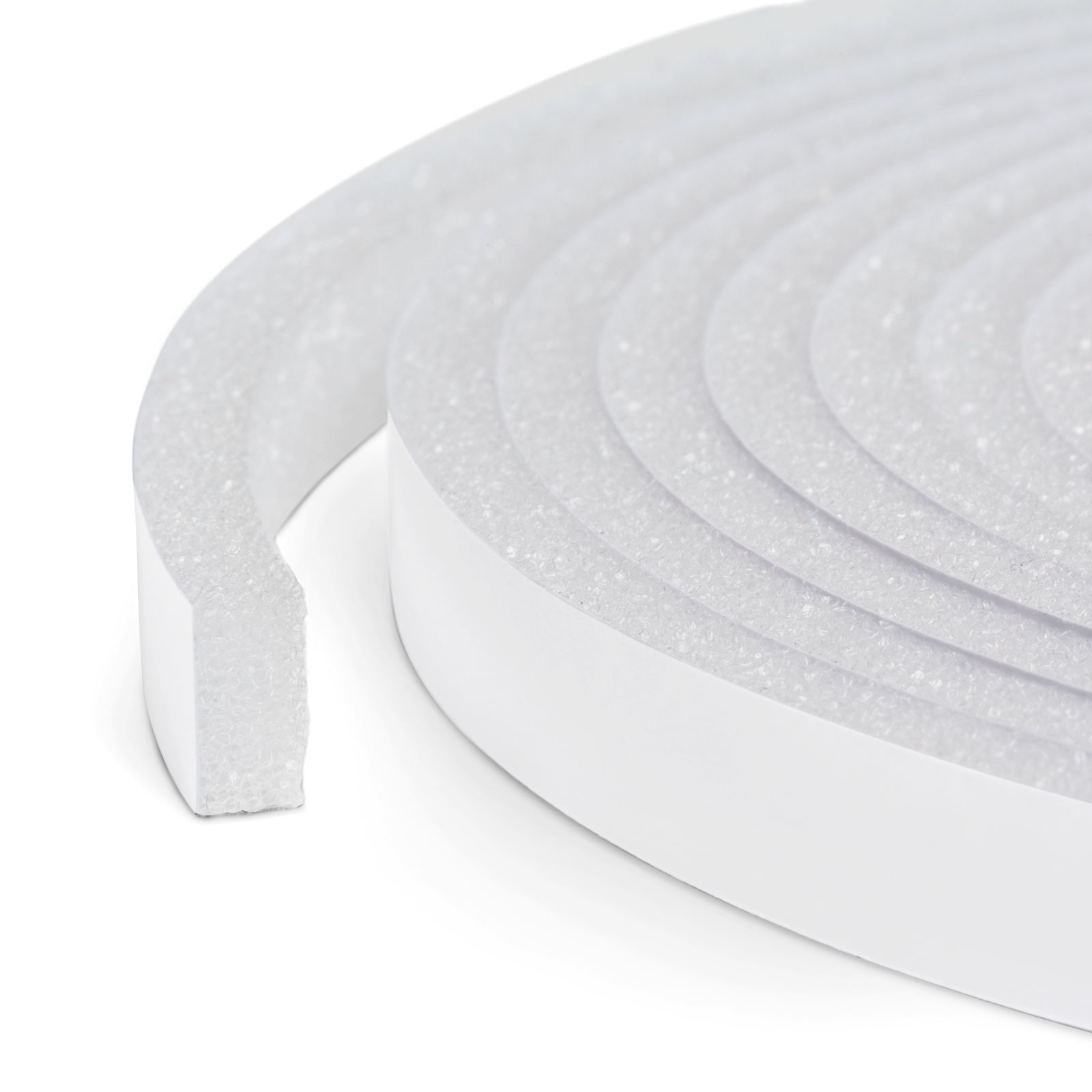 Self-adhesive door-window insulation foam tape - 6 m - white 10 mm thumb