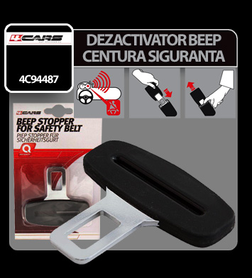 4Cars beep-stopper for safety belt thumb
