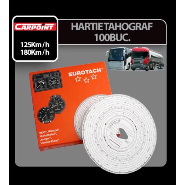 100pcs Eurotach tachograph disk - 180km/h