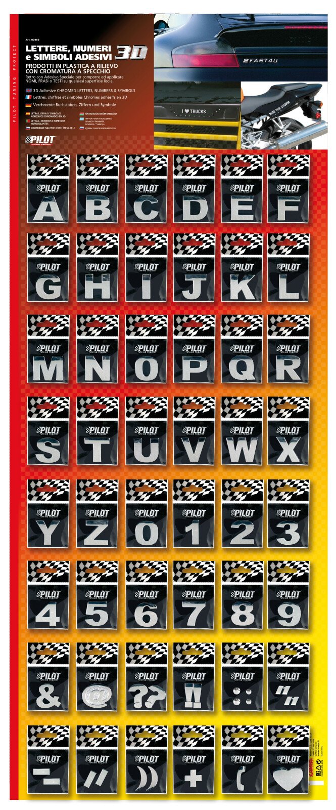 3D Letters - 480 pcs wall-display - Type-3 thumb