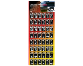 Display perete - Autocolant 3D crom Type-3 (28mm) - 480buc