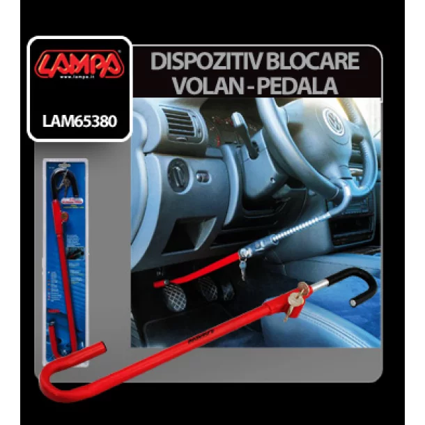 Pedal steering-wheel lock