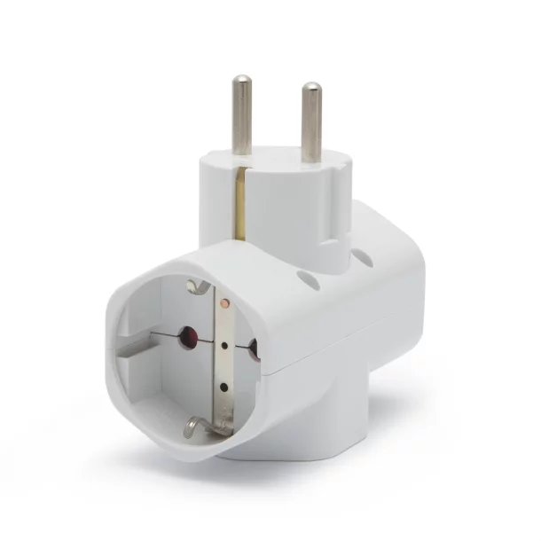 3-way &quot;T&quot; mains adaptor