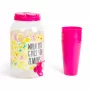 Dozator bauturi cu robinet, cu set pahare plastic, 3,8 l