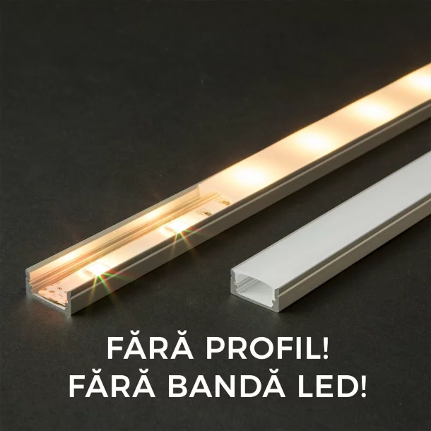 LED alumínium profil takaró búra