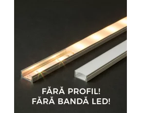 Ecran opal pt. profil aluminiu LED - 2000 mm