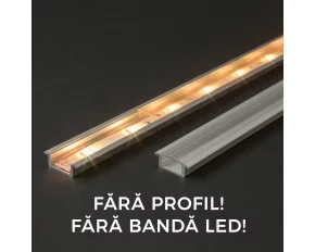 Ecran transparent pt. profil aluminiu LED - 1000 mm