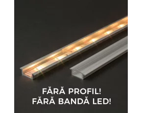 LED alumínium profil takaró búra