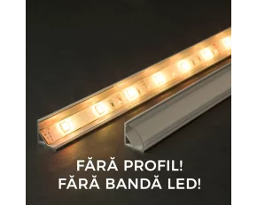Ecran transparent pt. profil aluminiu LED - 2000 mm