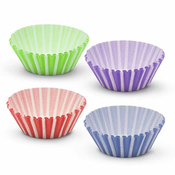 Muffin paper set - striped - 100 pcs / pack