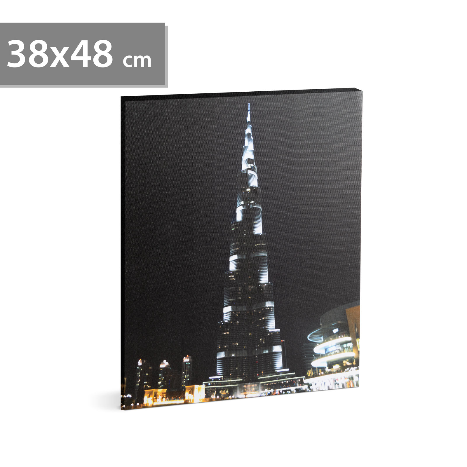FAMILY POUND - Tablou cu LED - "Burj Kalifa", 2 x AA, 38 x 48 cm thumb