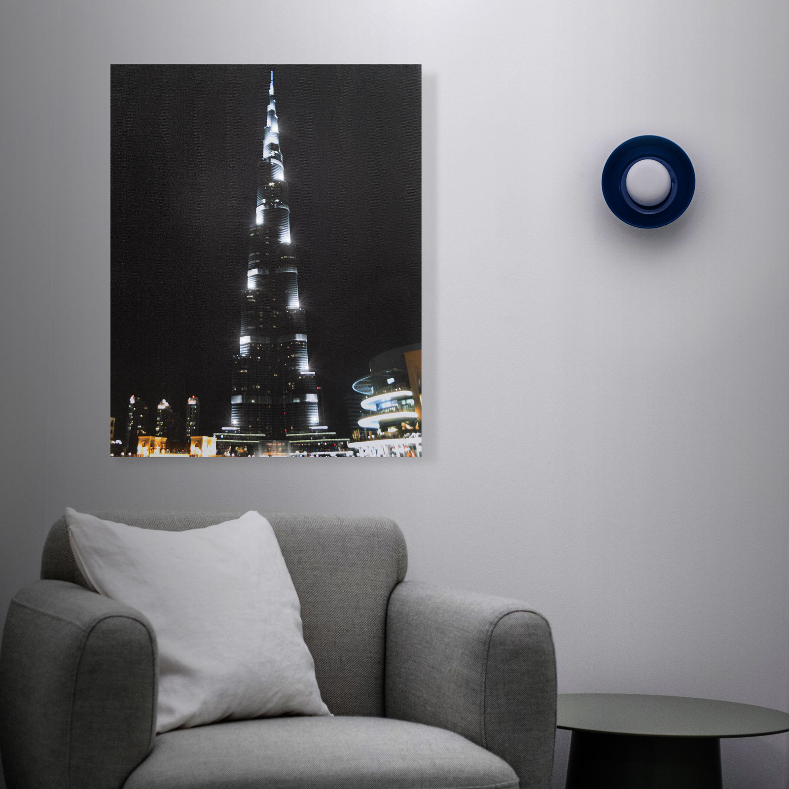 FAMILY POUND - Tablou cu LED - "Burj Kalifa", 2 x AA, 38 x 48 cm thumb