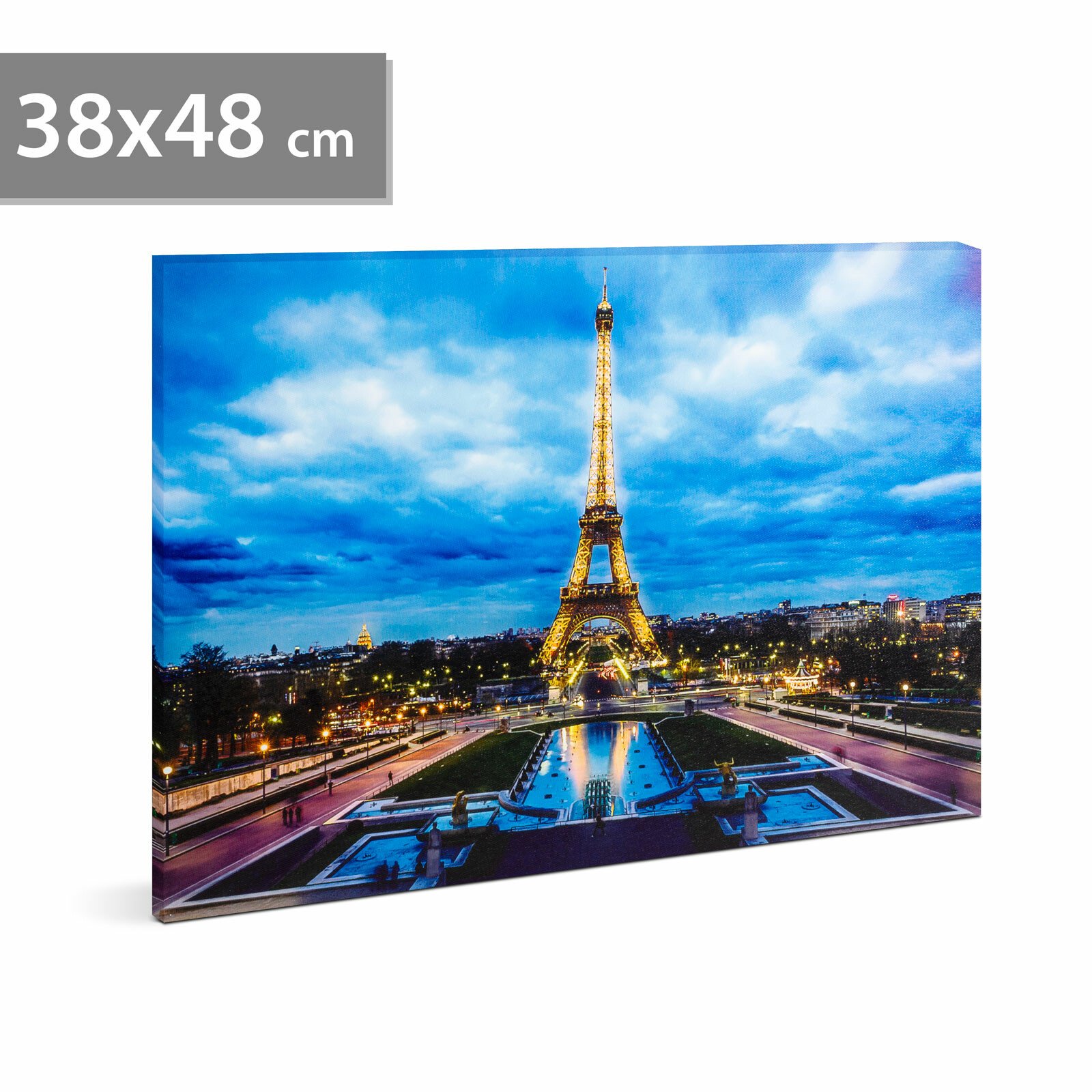FAMILY POUND - Tablou cu LED - "Turnul Eiffel", 2 x AA, 38 x 48 cm thumb