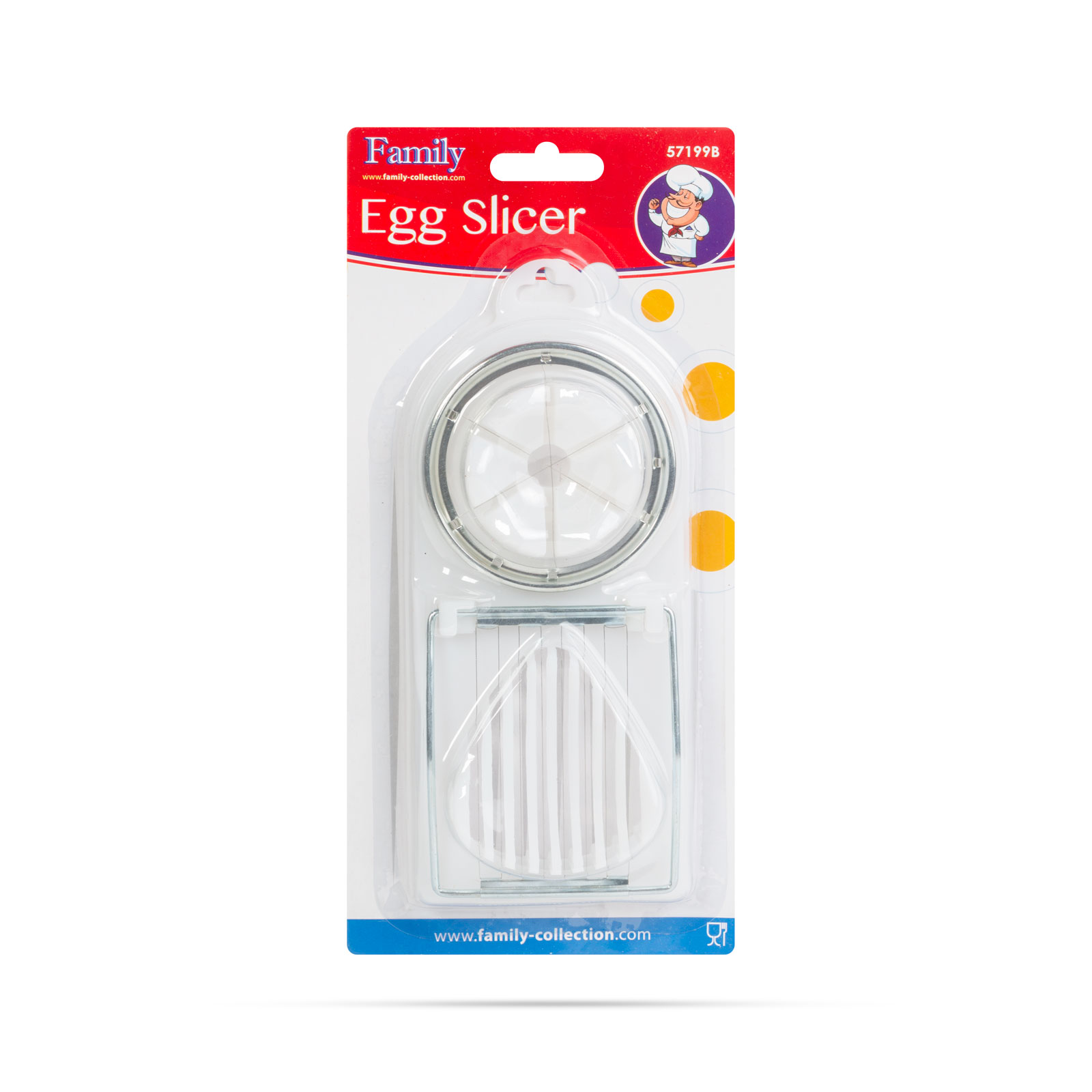 Feliator ouă - plastic / oțel inoxidabil - 19 x 8 cm thumb