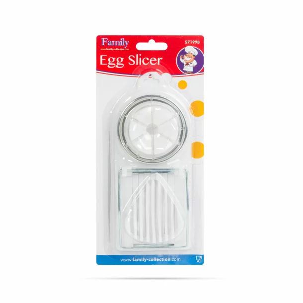 Feliator ouă - plastic / oțel inoxidabil - 19 x 8 cm