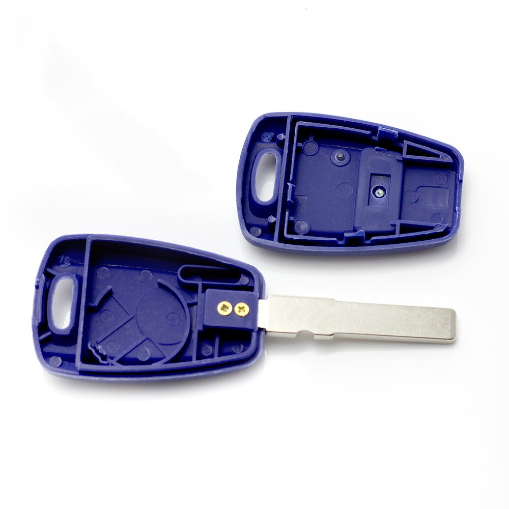 Fiat Carcasa cheie 1 buton, albastru, cu pregatire pt. chip TPX lung (fara logo) thumb