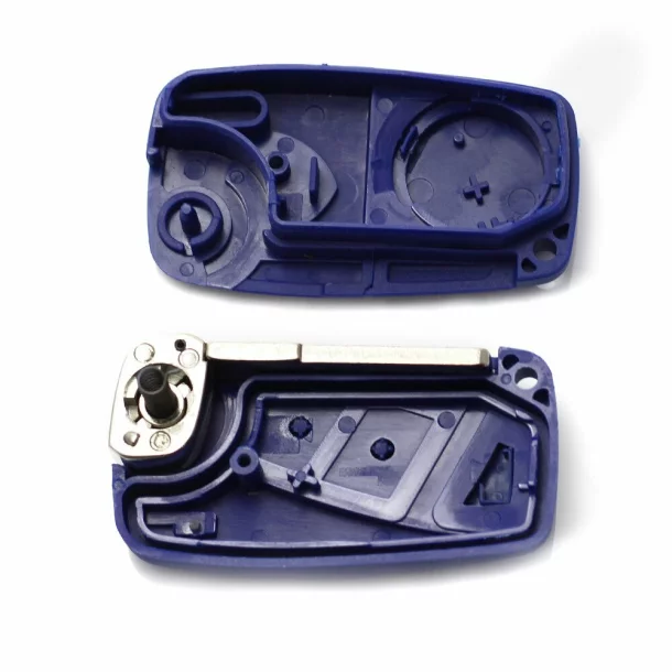 Fiat - Carcasa cheie tip briceag, 2 butoane, albastru