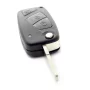 Fiat - Carcasa cheie tip briceag, 3 butoane, negru
