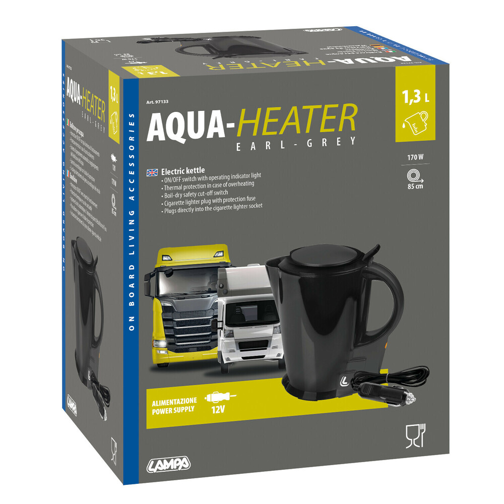 Lampa Aqua-Heater Earl Grey, elektromos vízforraló - 12V - 170W thumb