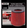 Filtru aer conic sport 4Cars - Carbon/Rosu