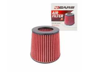 Filtru aer conic sport 4Cars - Carbon/Rosu