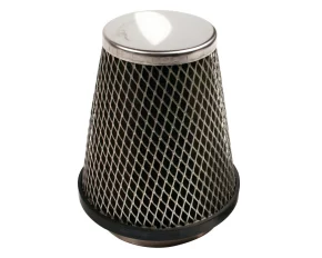 AF-1 conic air filter foam type - Black/Chrome