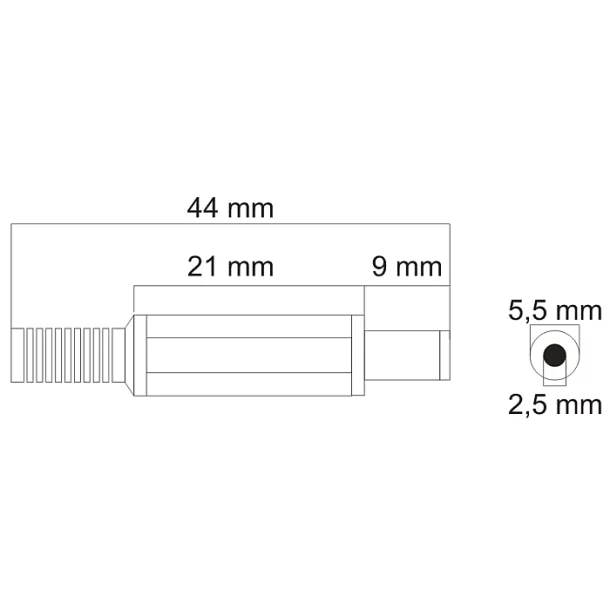 Fisa CC cu protector5.5/2.5