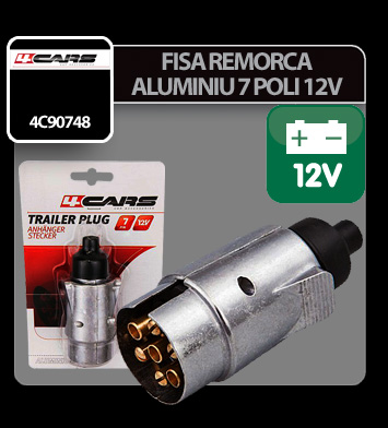 7 poles aluminium plug 4Cars 12V thumb